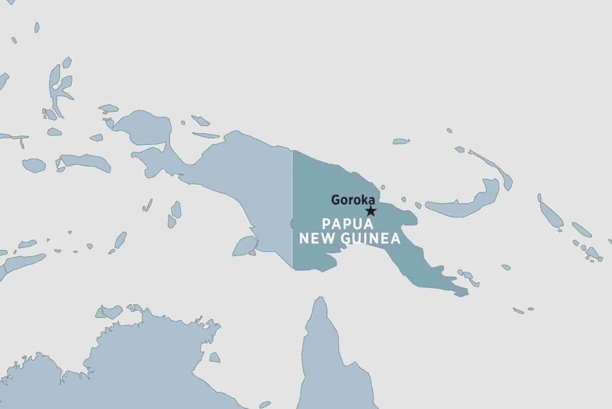 Karte von goroka papua new guinea