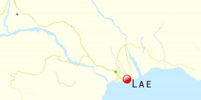 Karte von lae in papua-Neuguinea 