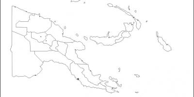 Karte von papua-Neuguinea Landkarte Umriss